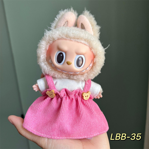 Ropa De Muñeca Multicolor Para Labubu De 17cm 2pcs