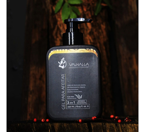 Gel Para Afeitar Con Aloe Vera Valhalla Barber 250 Ml