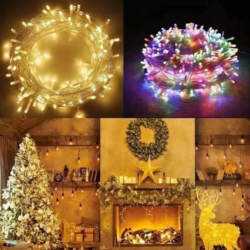 Series Navideñas 300 Led Cálida, Luces Navideñas