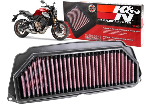 Imagem 1 de 5 de Filtro De Ar K&n Honda Cb650r Cbr650r 2020 A 2022