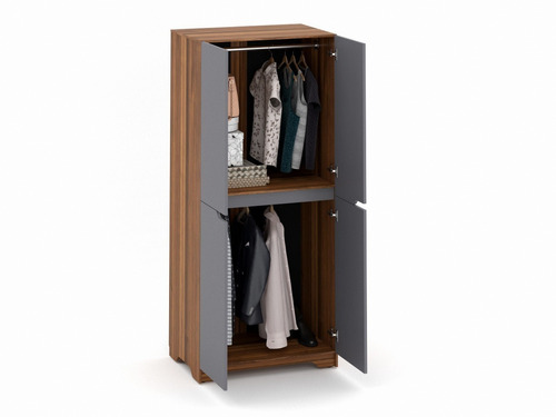 Mueble Closet Ropero De 4 Puertas Nuuk Concept P/ Recámara