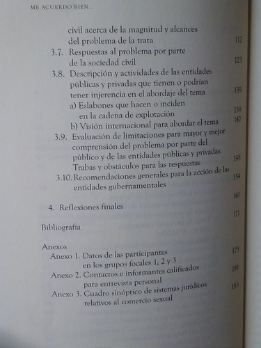 Me Acuerdo Bien... Testimonios Y Percepción De Trata De Niña