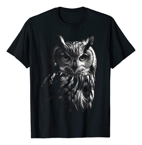 Owl Artwork - Polera Con Diseño De Búho Y Animal