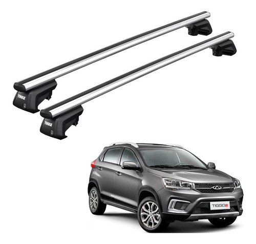 Rack De Teto Thule Smart (alumínio) Para Caoa Chery Tiggo2