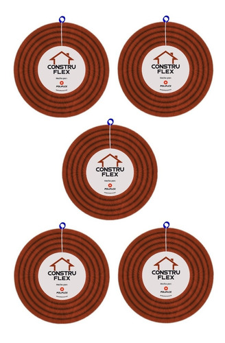 Poliflex Construflex 3/4 Con Guía - Paquete 5 Rollos 50 Mts