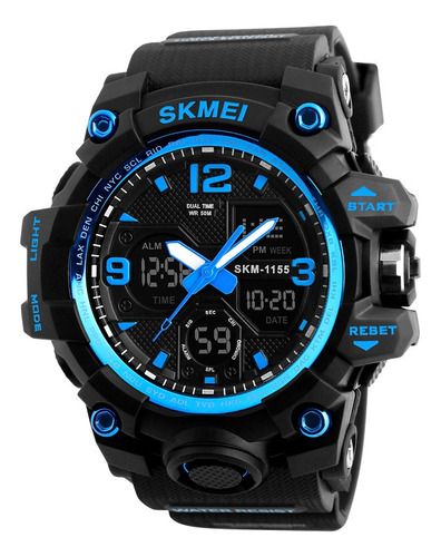 Reloj Skmei 1155b Análogo Y Digital Original Hombre S-shock