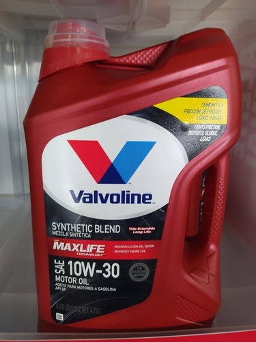 Aceite Valvoline 10w30 Maxlife Semi Sintético