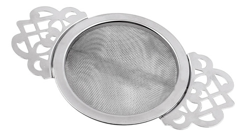 Filete De Té De Malla De Malla Tefter Metal Práctico Plata