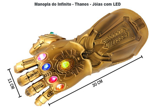 Manopla Thanos Com Led - Luva - Vingadores
