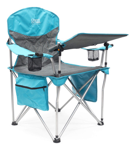 Silla Plegable Con Mesa Ajustable Para Exterior Camping Picn