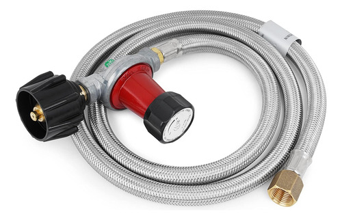 Regulador Propano Ajustable 0-30psi, Conexión 3/8 H, Kit Ma