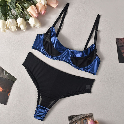 Conjunto De Ropa Interior De Encaje Para Mujer, Conjunto Cas