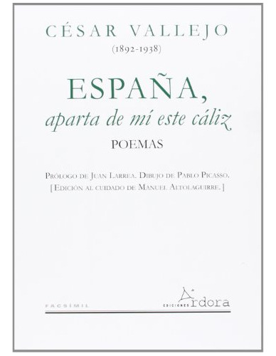 Libro España, Aparta De Mí Este Cáliz De Vallejo César