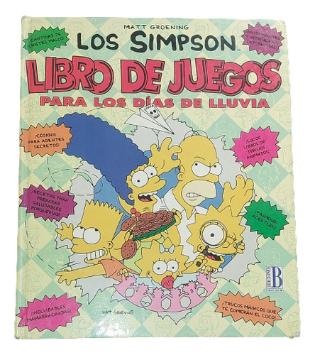 Antiguo Libro Los Simpson De Juegos Para Días De Lluvia 