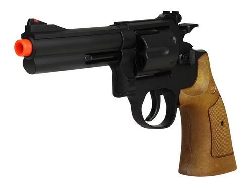 Revólver Airsoft Spring Uhc Ua-933b M586 4 Polegadas 132 Fps