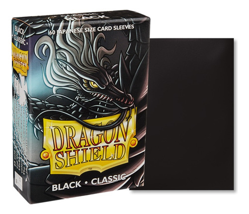 Deck Protector Sleeves: Dragon Shield Black Classic X 60