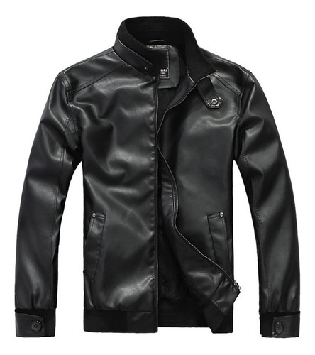 Chaqueta De Cuero U Coat Para Hombre, De Invierno, Para Moto