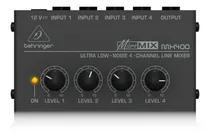 Comprar Micro Mixer Behringer Mx400 Mezclador De 4 Canales