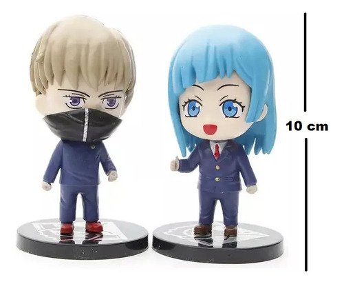 Set 7 Figuras Jujutsu Kaisen Itadori Yuji Gojo Satoru Anime
