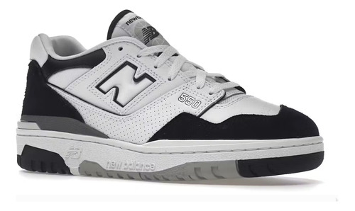 New Balance 550 Black White Tip Suede