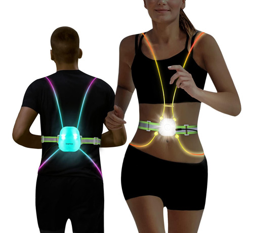 Chaleco De Correr Para Mujer, Chaleco Reflectante Con Luces 