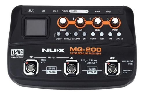 Procesador Nux Para Guitarra Mg-200 Meses S/i