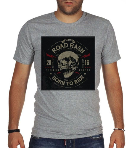 Remera De Hombre Vintage Road Rash Born To Ride Superior