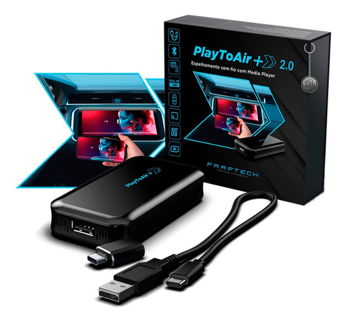 Modulo Espelhamento Tela Faaftech Play To Air - Usb / Usb-c