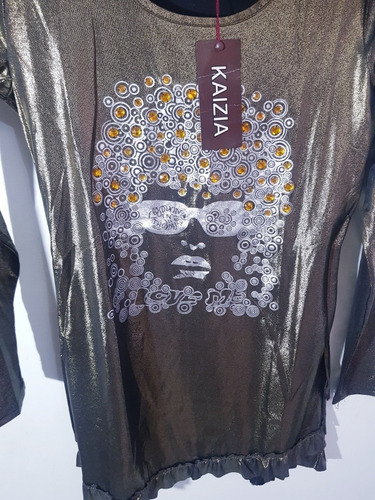 Remera Remeron Manga Larga Importada Dorada