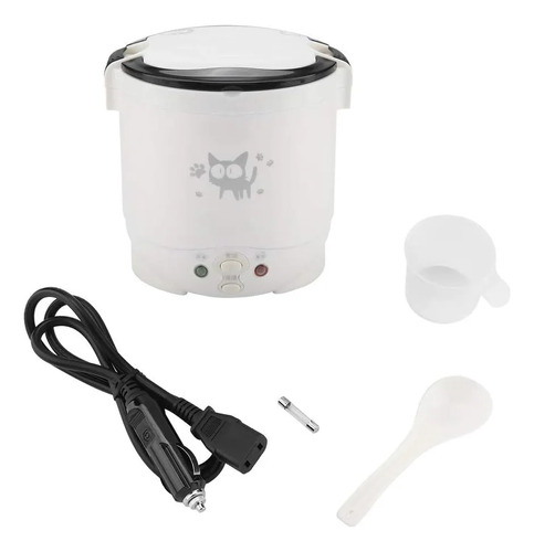 Mini Olla Arrocera Electrica 12v Auto Camion Motorhome Barco Blanco 50/60