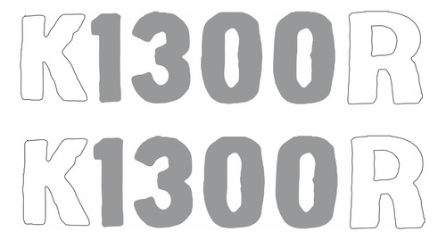 Par Adesivo Emblema Compatível Com K1300r Laranja Bwk1300r02