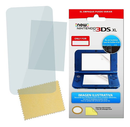 Micas New 2ds Xl 3ds Xl Mica Antirrayon Protector No Cristal