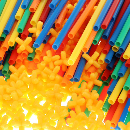 Pajitas Y Conectores Juegos De Construcción De 600 Piezas