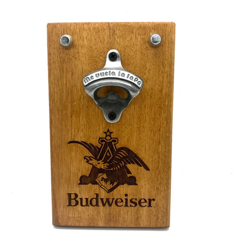 Destapador De Cerveza De Pared Con Imán Budweiser