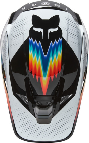 Imagen 3 de 5 de Casco Motocross Fox - V3 Rs Relm #28015 - Black/white