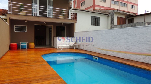Imagem 2 de 15 de Lindo Sobrado Com Piscina E Ar Condicionado, Moderna E Aconchegante. - Mr71370