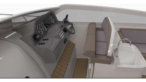 Lancha Real 35 Cabriolet Com 2x Mercury 150hp 4t Nova