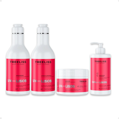 Kit Spa Dos Lisos Hidratação 4 Passos 1,3kg Treeliss
