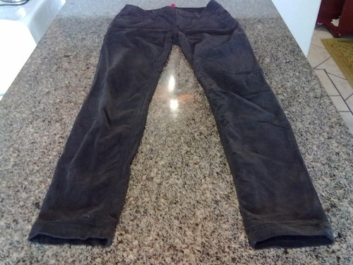 Calça Tipo Jeans Em Veludo Importada Da E-spirit Número 38