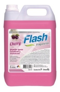 Limpiador Flash Cherry Concentrado Aromatizante 5 Litros  