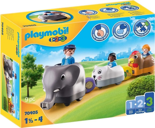 Imagen 1 de 5 de Playmobil 1 2 3 Infantil Mi Tren De Animales 70405 Edu