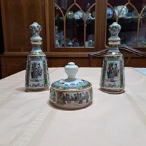 Comprar Perfumeros Y Alhajero Antiguo En Porcelana Oriental Sellada
