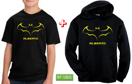 Sudadera + Playera Batman Cumpleaños Fiesta Personaliza Nomb | Meses sin  intereses