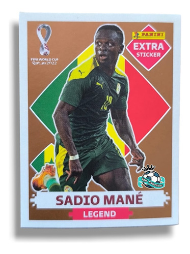 Sadio Mane Legend Bronce - Extra Sticker Estampa Panini 2022