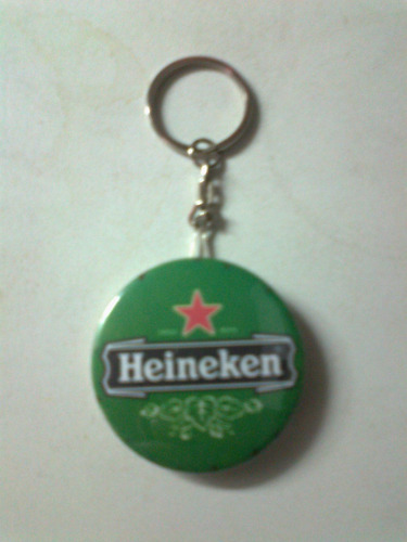 Cerveza Heineken, Destapador Y Llavero De Chapa