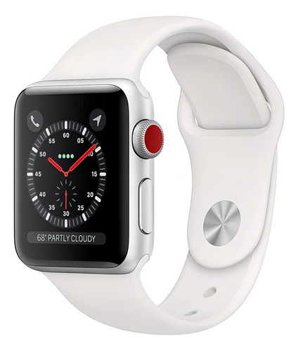 Apple Watch Series 3 (gps + Celular) 38mm Banda Sport Negra - Bueno (Reacondicionado)