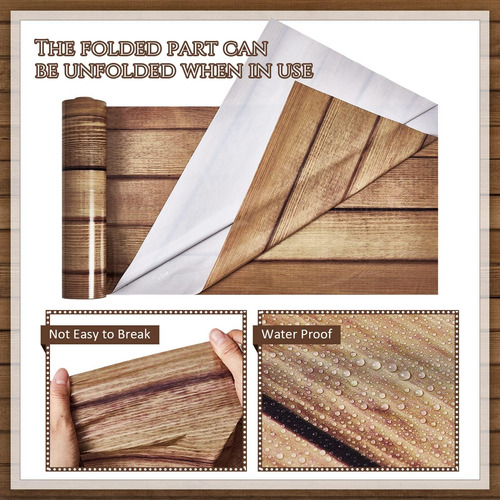 Rollo De Fondo De Mantel De Grano De Madera Jecery 4.5x100 F