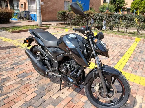 Moto Tvs Apache Rtr 2024 160 4v Color Negro Nebulosa Matricu