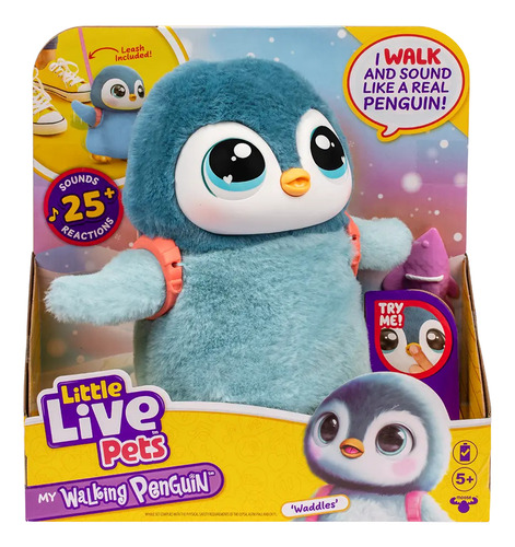 Waddles Pinguino Mascota Muñeco Interactivo Little Live Pets