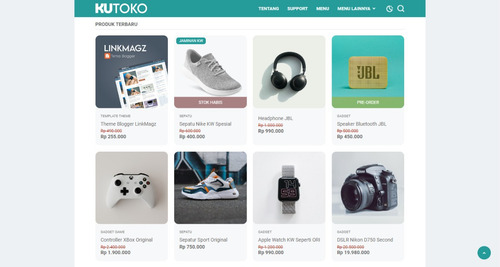 Kutoko Premium Template Ou Tema Para Blogger